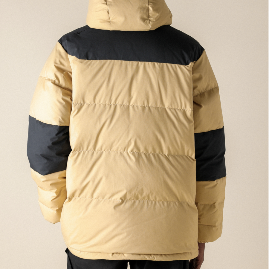 Mizuno GORETEX WINDSTOPPER DHAULAGIRI DOWN JACKET Beige taupe / black